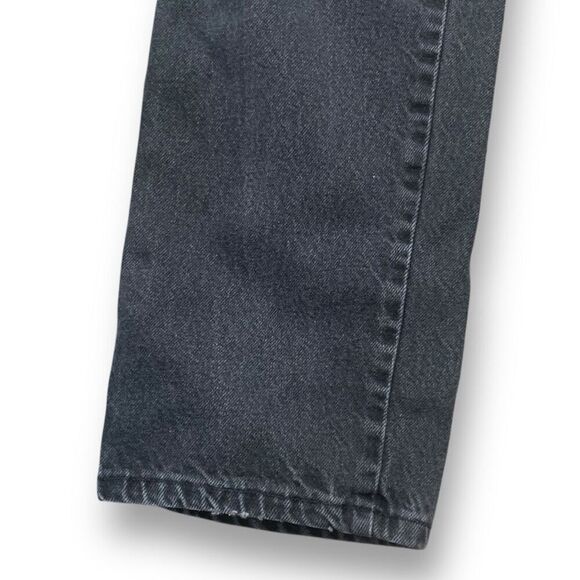 Vintage Rustler Black Denim Jeans Relaxed Fit Straight Leg - Picture 4 of 9